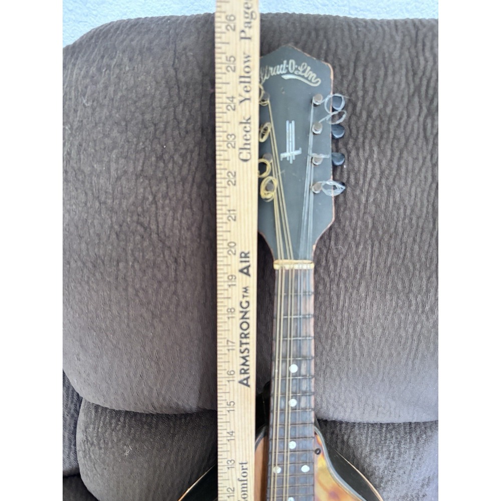 VTG 1940-50s Strad-O-Lin A-Style Mandolin 25" Playable Great Tone (see desc) - Picture 10 of 13